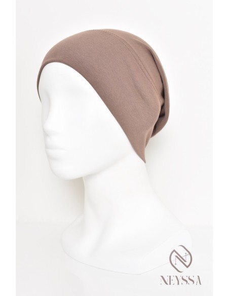 Bonnet fermé sous hijab à fronce, maintien correctement votre hijab