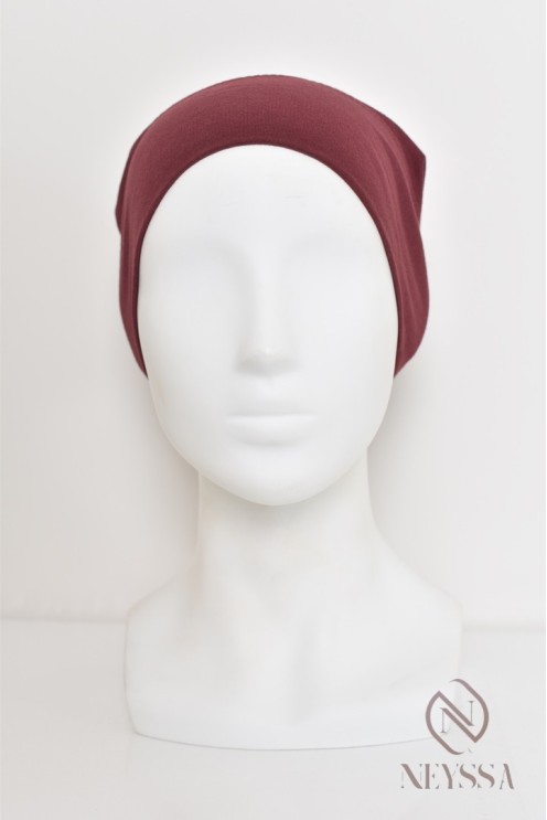 Closed cap under hijab with ruffle, keeps your hijab in place