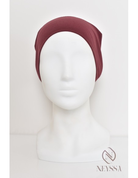 Closed cap under hijab with ruffle, keeps your hijab in place