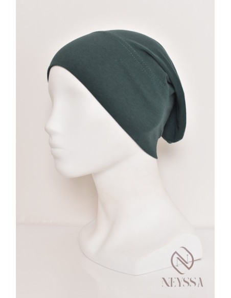 Closed cap under hijab with ruffle, keeps your hijab in place