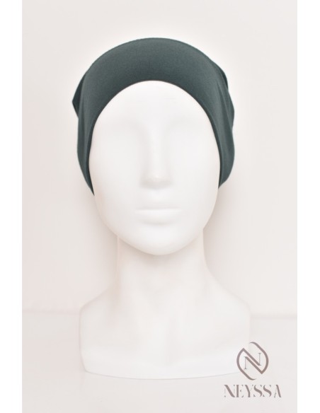 Closed cap under hijab with ruffle, keeps your hijab in place