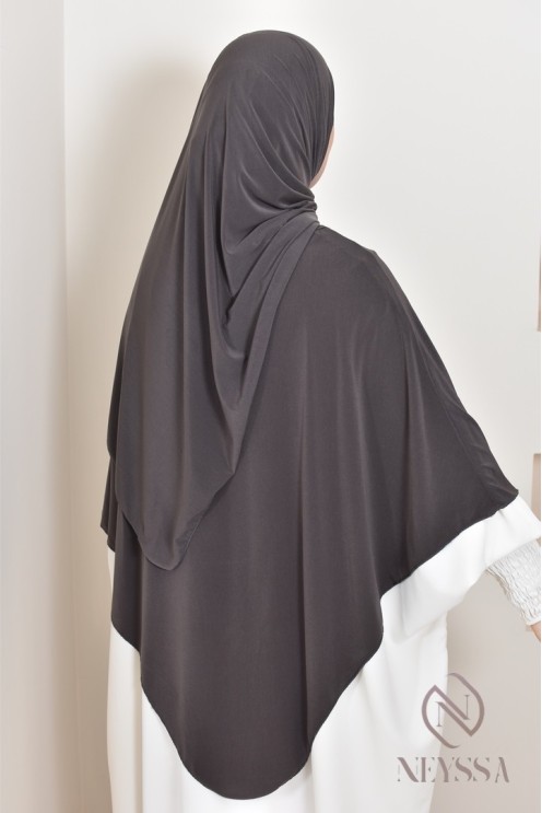 hijab Khimar jersey premium 2 en 1 modèle court, facile à enfiler, modest fashion