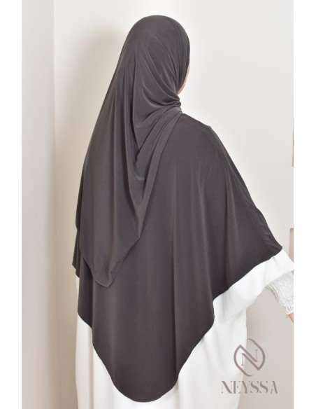 hijab Khimar jersey premium 2 en 1 modèle court, facile à enfiler, modest fashion