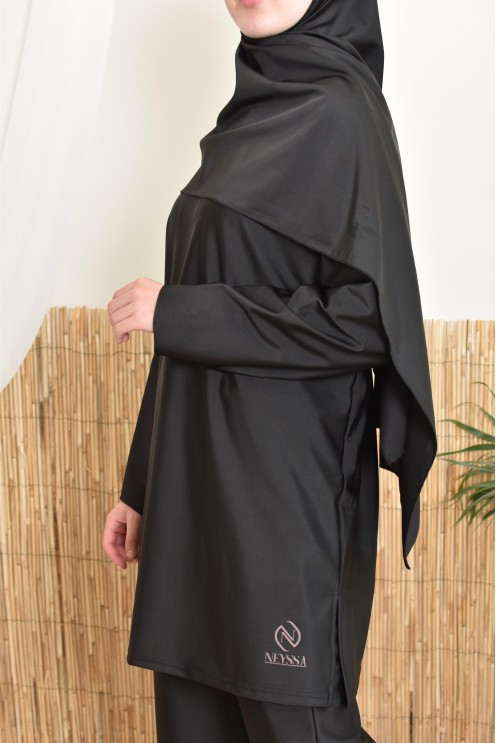 burkini lang schwarz neyssa ideal für sportliche Aktivitäten