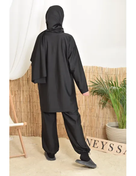 burkini lang schwarz neyssa ideal für sportliche Aktivitäten