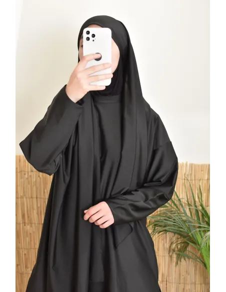 burkini long black neyssa confection ideal for sports activities