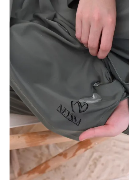 Damen Bade Burkini Khaki verschleiert, strapazierfähiger Stoff