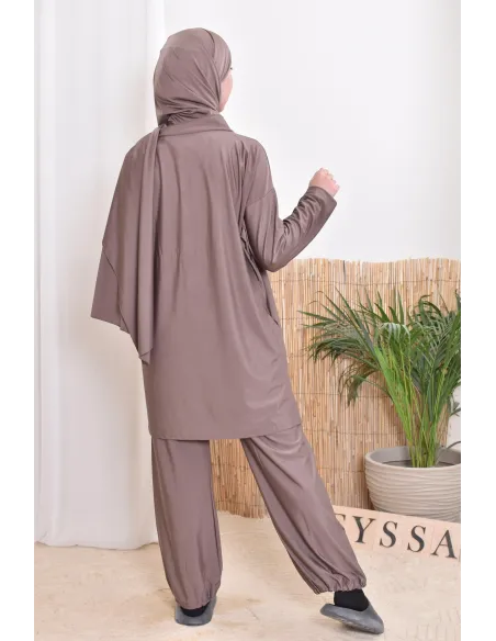 Lange Badeburkini mit Hijab, bequem und schnell trocknend, by Neyssa