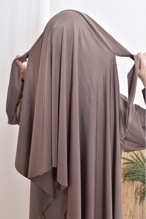 Long bath burkini with hijab, comfortable and dries fast, by Neyssa