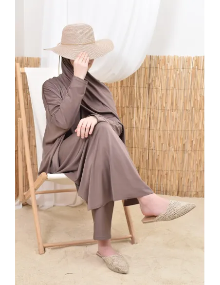 Burkini hijab de bain grande taille coupe papillon idéal maternité