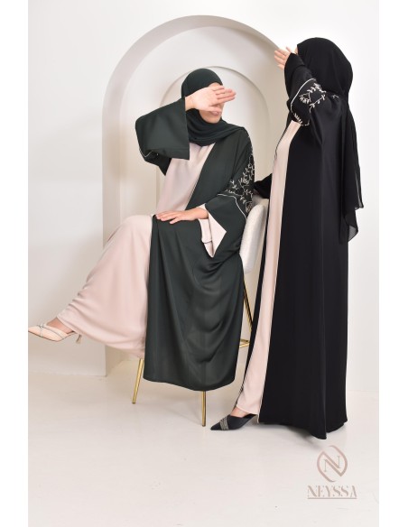 Modernes Dubai Kleid mit Perlen Muster, sehr elegant und Klasse made in UAE