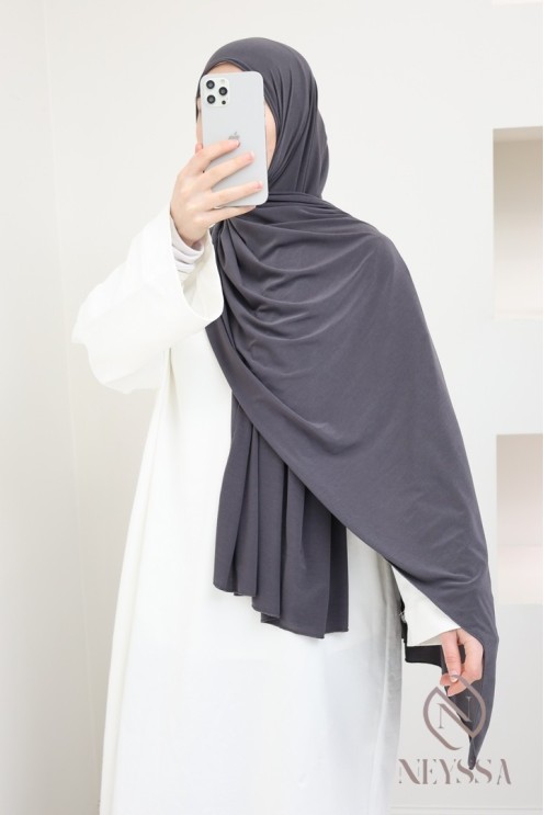 hijab à enfiler jersey premium, pratique et confortable, hijab pas cher