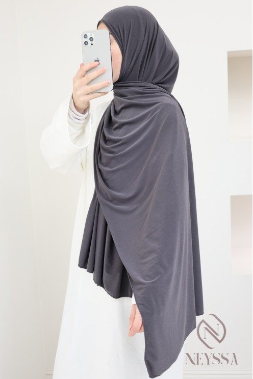 hijab à enfiler jersey premium, pratique et confortable, hijab pas cher