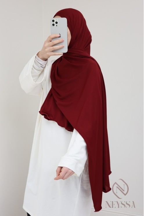 Hijab long lèger en jersey premium pas cher pour femme musulmane