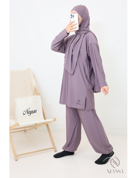 Lange Badeburkini mit Hijab, bequem und schnell trocknend, by Neyssa