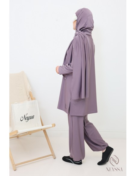 Lange Badeburkini mit Hijab, bequem und schnell trocknend, by Neyssa