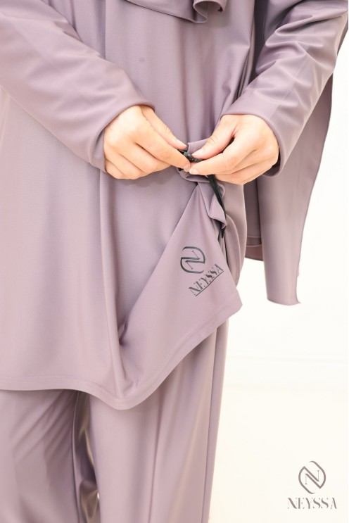 Lange Badeburkini mit Hijab, bequem und schnell trocknend, by Neyssa