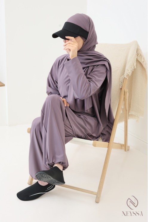 Lange Badeburkini mit Hijab, bequem und schnell trocknend, by Neyssa
