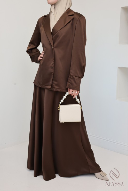 tailleur marron femme modest fashion NEYSSA