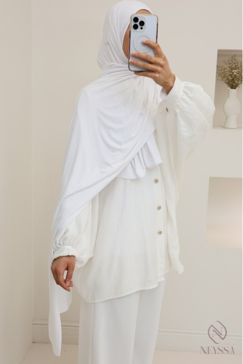 Hijab modal en coton opaque et léger idéal toute saison