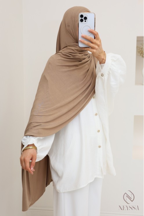 Hijab modal en coton opaque et léger idéal toute saison