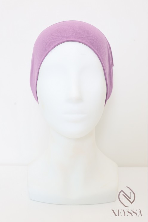 Closed cap under hijab with ruffle, keeps your hijab in place