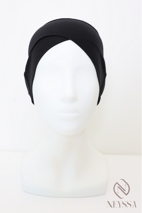 bandeau croisé en sous hijab indispensable pour femme voilée musulmane