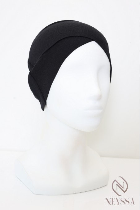 bandeau croisé en sous hijab indispensable pour femme voilée musulmane