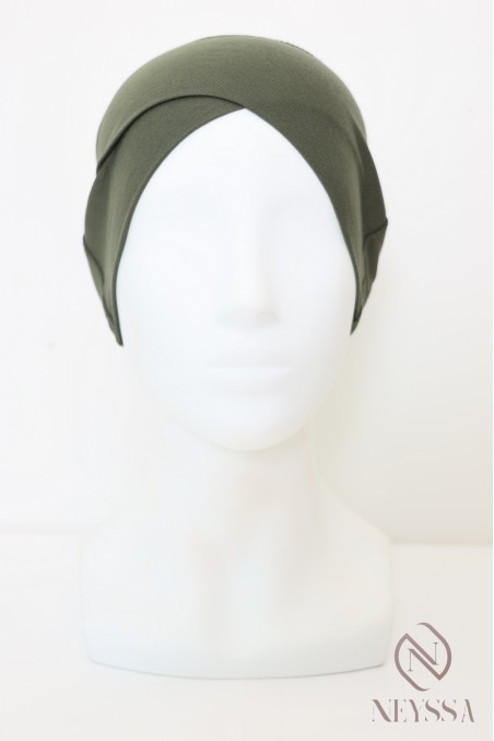 bandeau croisé en sous hijab indispensable pour femme voilée musulmane