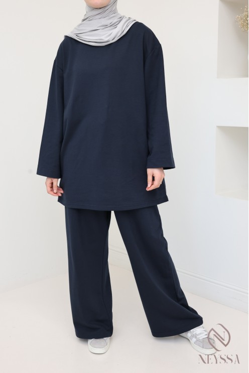 Women's 2-piece cotton Muslim sportswear set