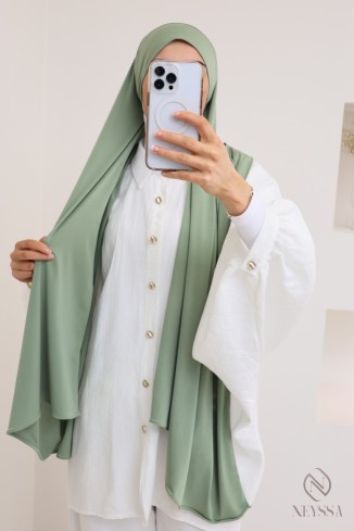 Premium jersey tie-front hijab, a practical fashionable hijab women