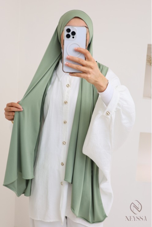 Premium jersey tie-front hijab, a practical fashionable hijab women