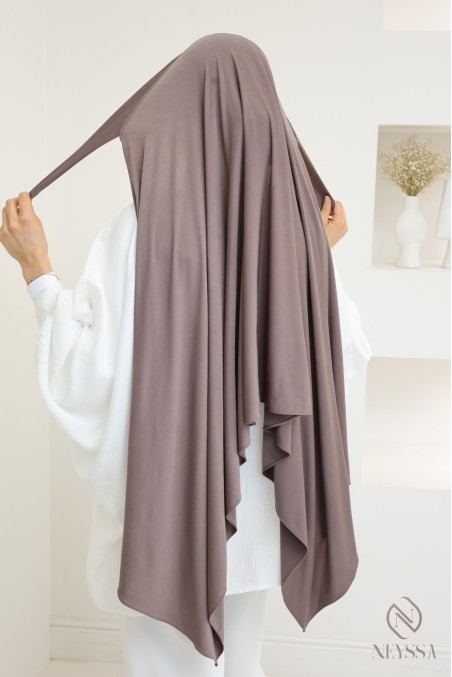Premium jersey tie-front hijab, a practical fashionable hijab women