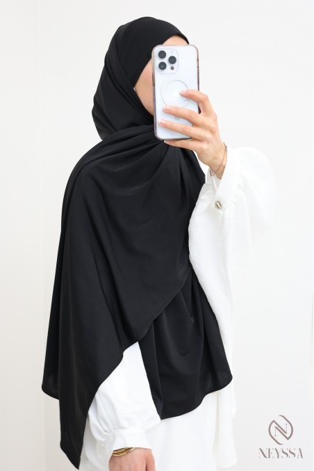 Hijab à nouer en jersey premium, hijab pratique et tendance pour femme