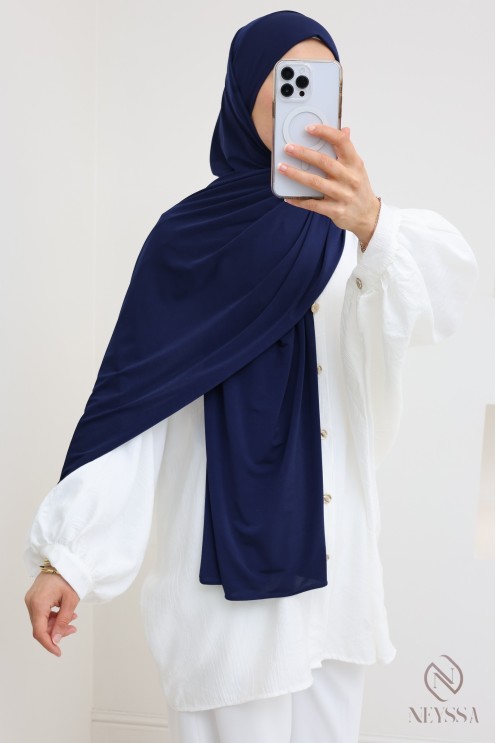 Premium jersey tie-front hijab, a practical fashionable hijab women