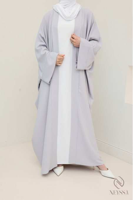 langer Kimono für Damen Schmetterlingsschnitt, fließender Stoff