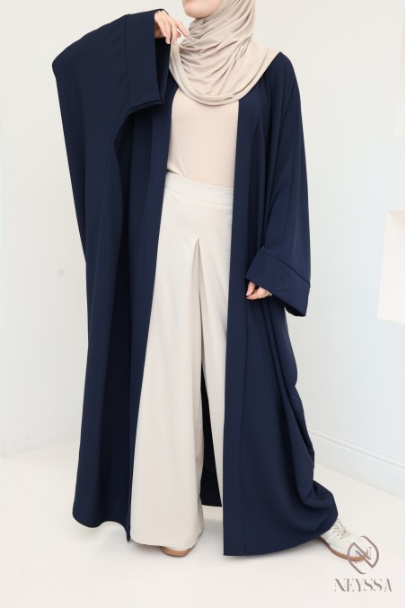 langer Kimono für Damen Schmetterlingsschnitt, fließender Stoff