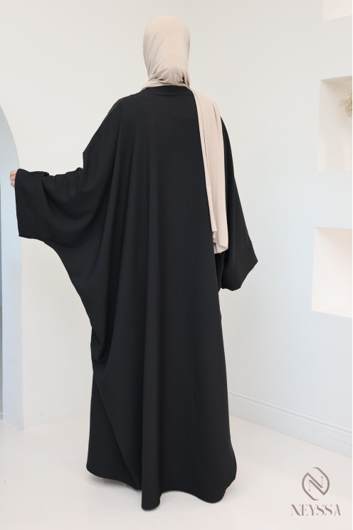 women's long kimono with butterfly cut, fluid, lightweight fabric