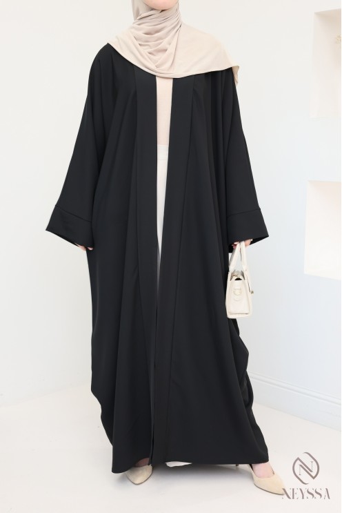 langer Kimono für Damen Schmetterlingsschnitt, fließender Stoff