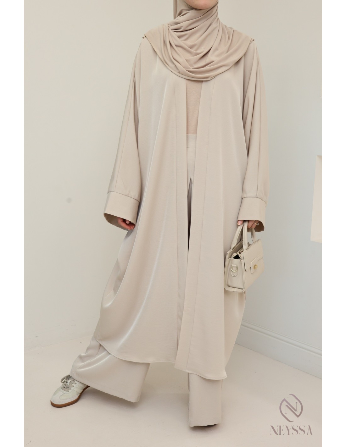 Kimono Jersey Trousers Beige