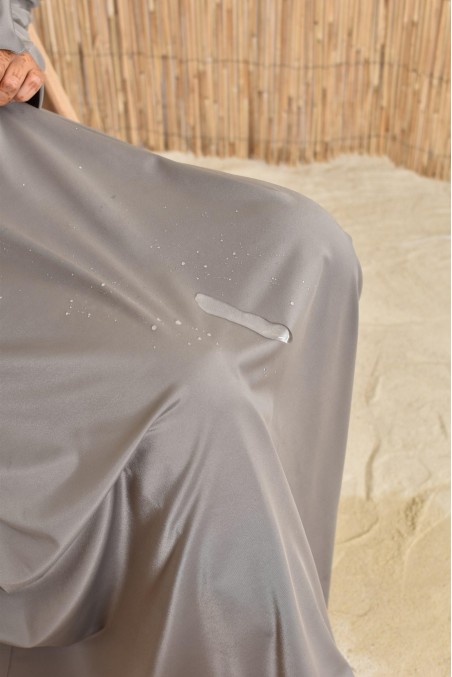 Women's taupe burkini swimwear jilbeb, high-quality water-repellent fabric