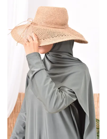 Long khaki mastour burkini perfect for the veiled woman Neyssa Confection
