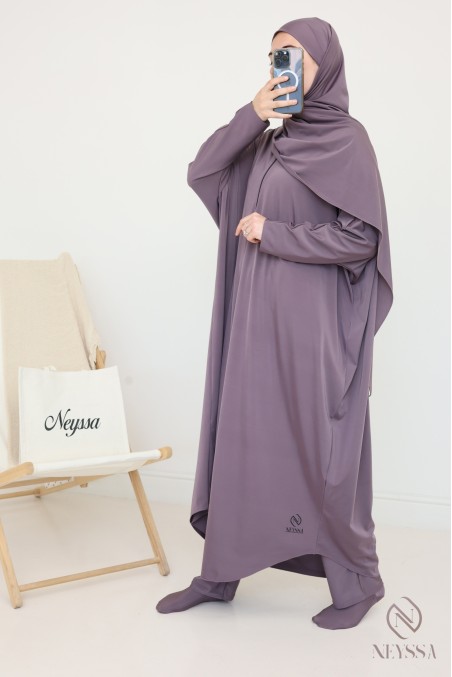 Women's burkini swimwear jilbab for the trendy Moonscape beach