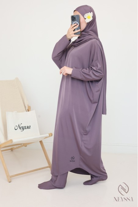 Damen-Burkini-Bademode-Jilbab für den trendigen Moonscape-Strand