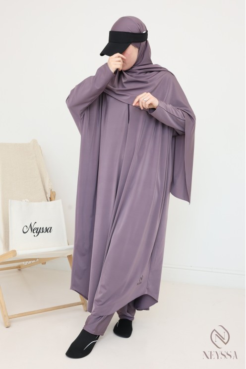 Damen-Burkini-Bademode-Jilbab für den trendigen Moonscape-Strand