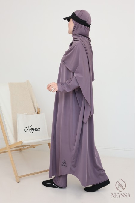 Damen-Burkini-Bademode-Jilbab für den trendigen Moonscape-Strand