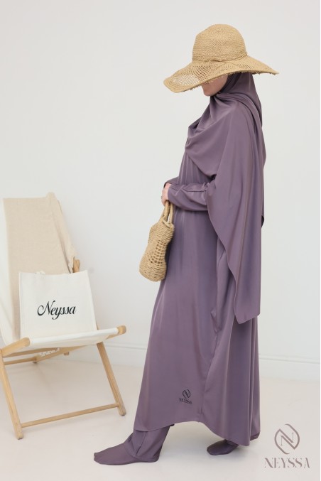 Women's burkini swimwear jilbab for the trendy Moonscape beach