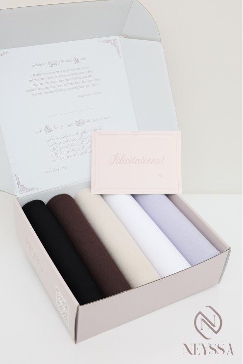 box hijab en jersey : idée cadeau femme musulmane
