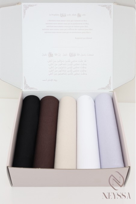 box hijab en jersey : idée cadeau femme musulmane