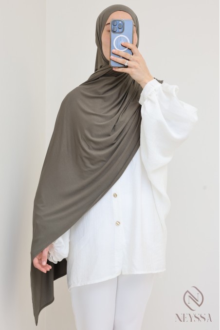 Hijab modal en coton opaque et léger idéal toute saison